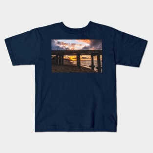 Dromana Pier, Dromana, Mornington Peninsula, Victoria, Australia Kids T-Shirt